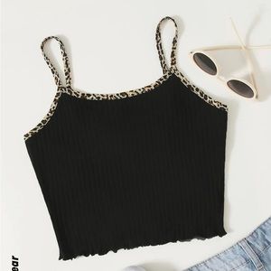 Black Cheetah Print Tank